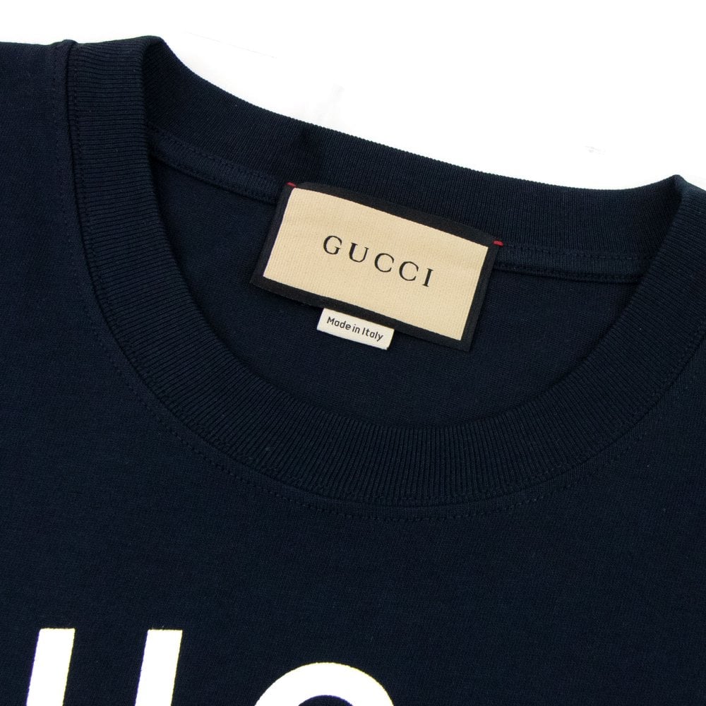 ÁO GUCCI Firenze 1921 Cotton Jersey Dark Blue