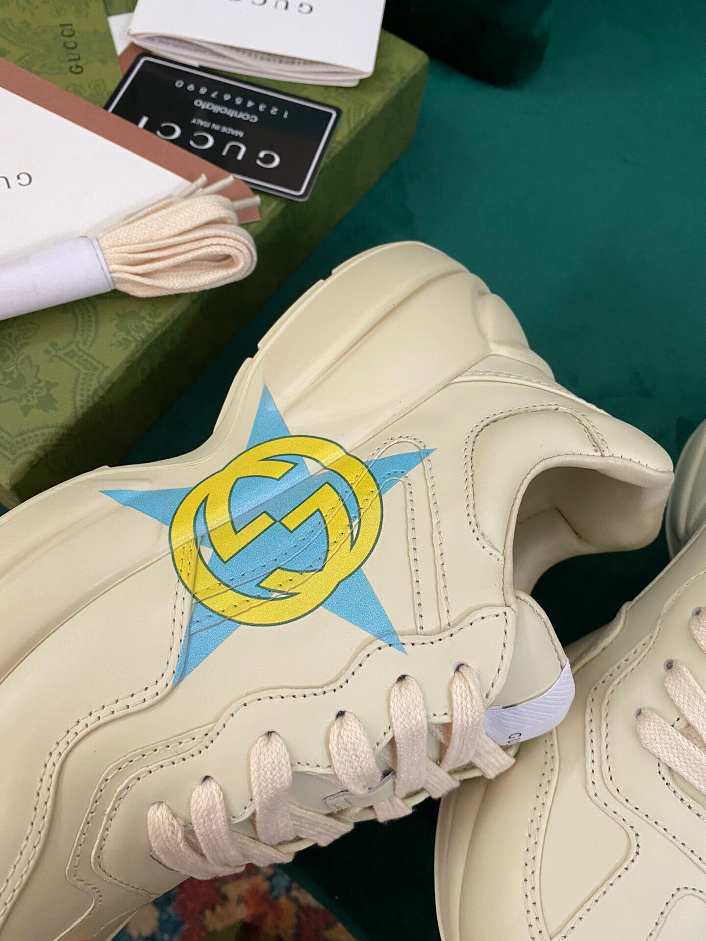 GIÀY GUCCI RHYTON GG ITALIA SNEAKERS SHOES UNISEX