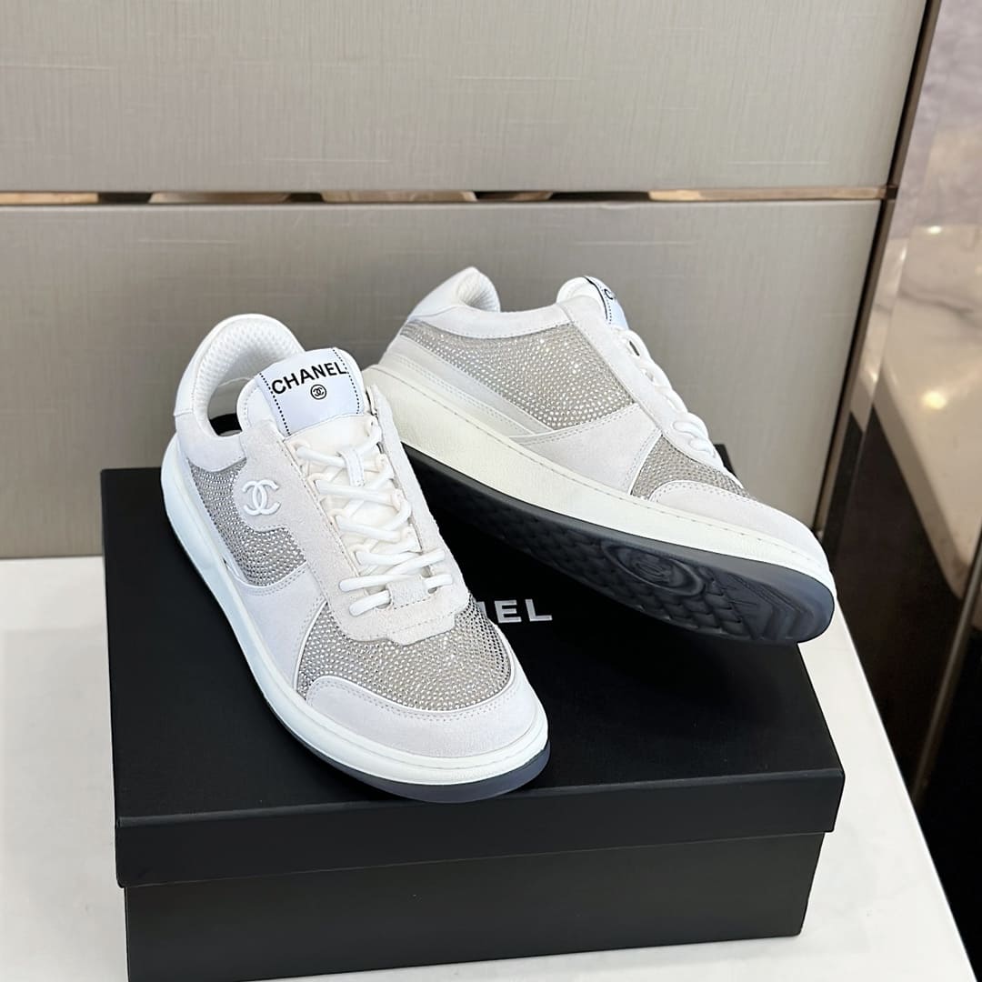 GIÀY CHANEL CC LOGO SNEAKERS SHOES AAA