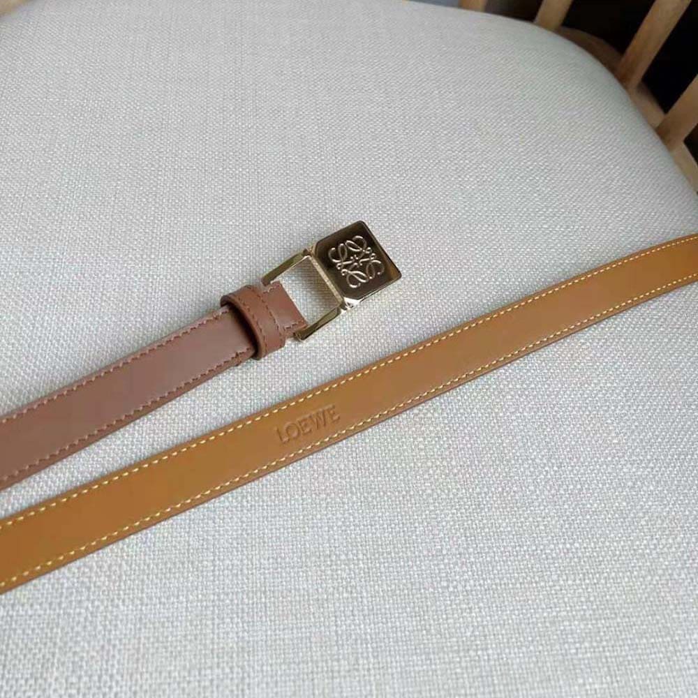 DÂY LƯNG Loewe Women Amazona Padlock Belt in Smooth Calfskin