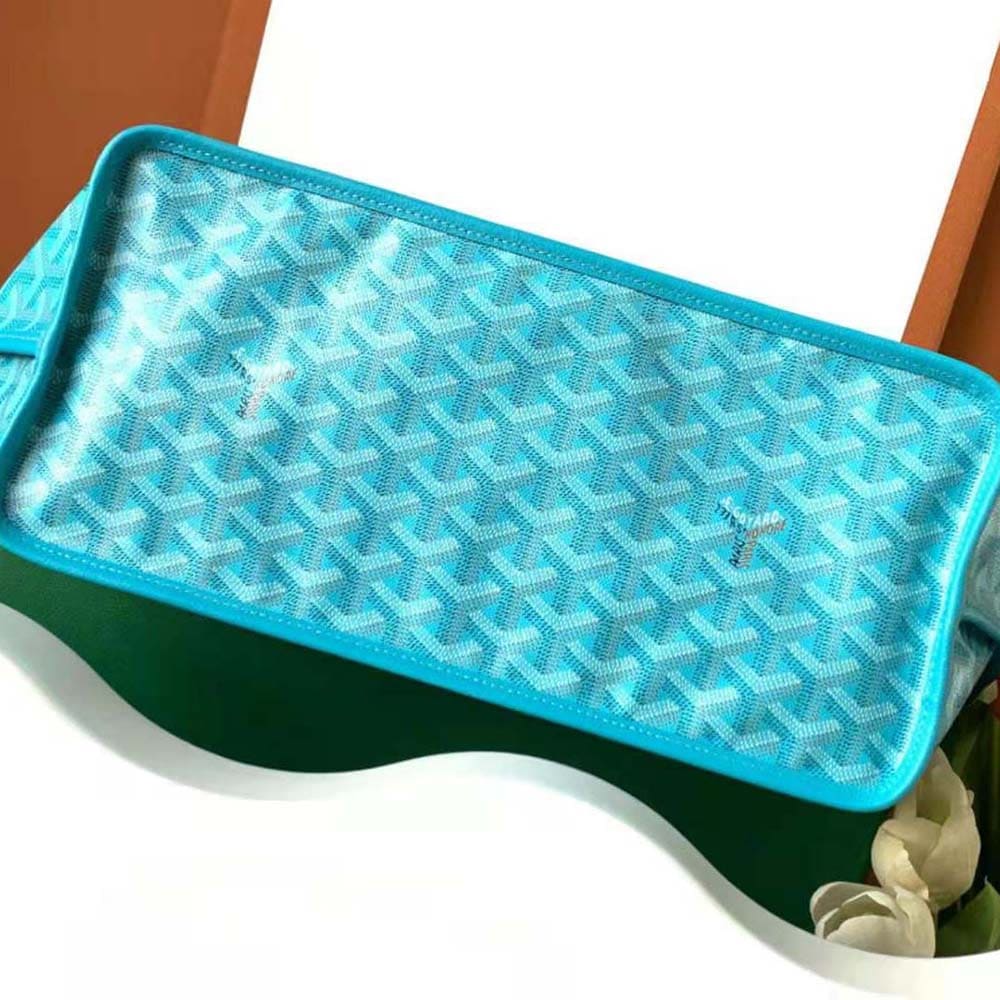 TÚI Goyard Women Anjou PM Seahorse Embroidery-Blue