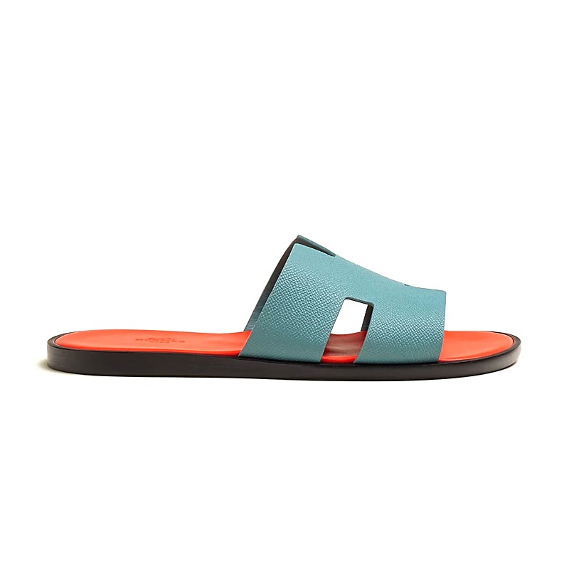 DÉP HERMES IZMIR EPSOM LEATHER Bleu Bleuet Orange
