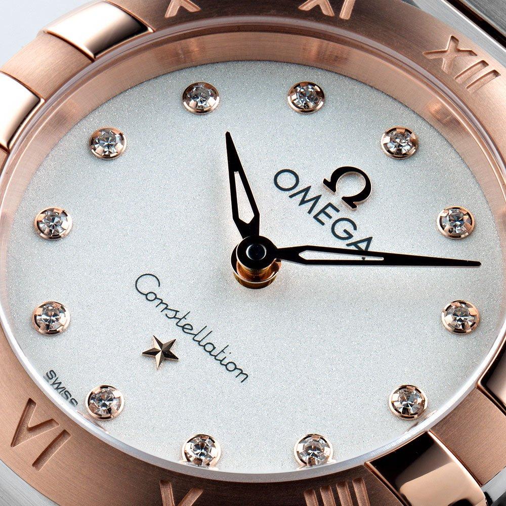 ĐỒNG HỒ OMEGA Constellation Manhattan Steel and 18ct Sedna Gold Diamond Ladies Watch