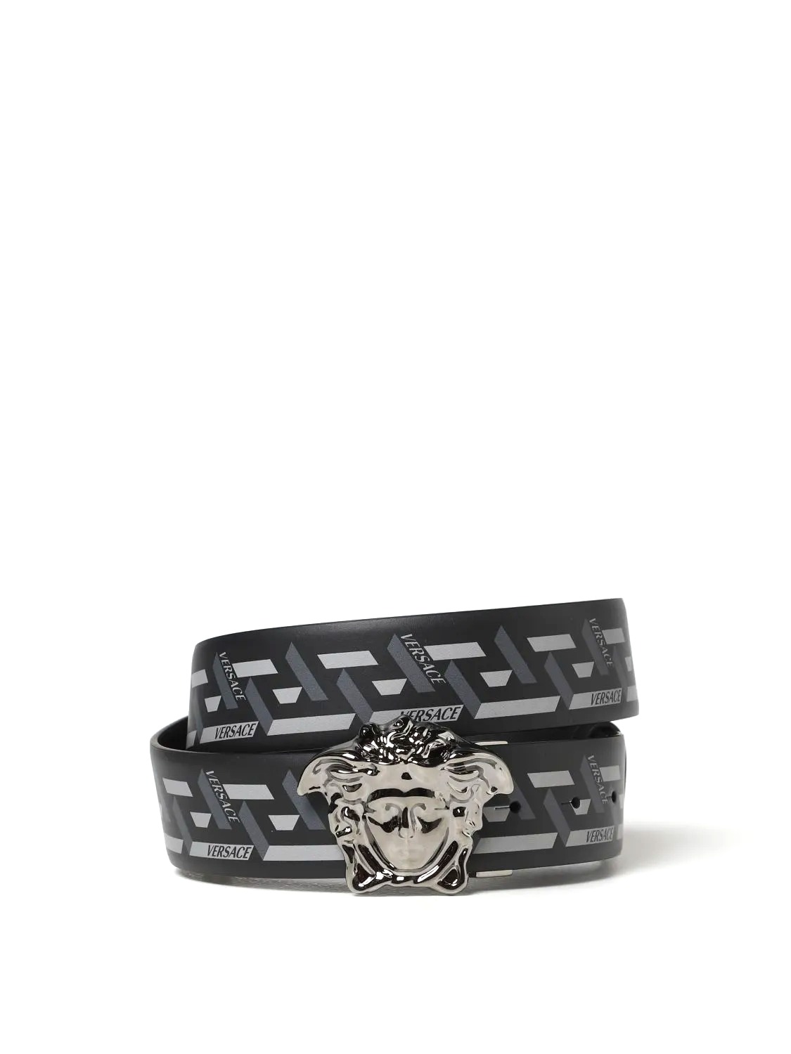 DÂY LƯNG VERSACE GRECA Black leather