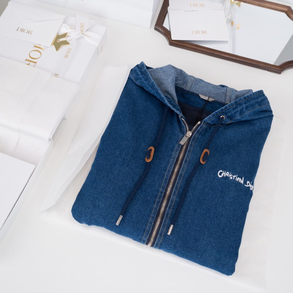 ÁO DIOR DENIM JACKET TOP QUALITY AAA UNISEX