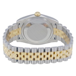 ĐỒNG HỒ ROLEX Oyster Perpetual Datejust 36 Brown Floral Dial Steel and 18K Yellow Gold