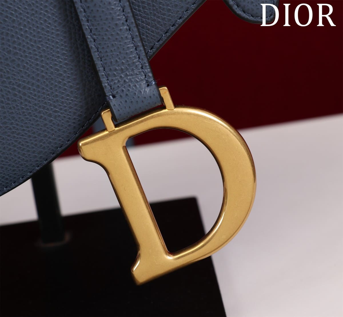 TÚI Dior Women Saddle bag in Calfskin-Navy Top Quality