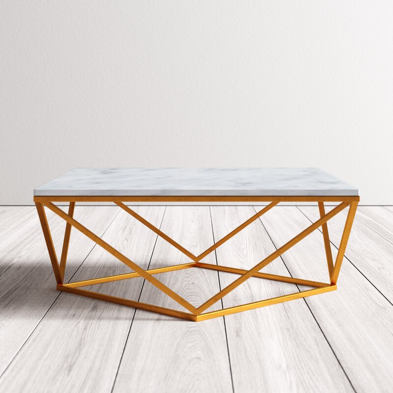BÀN TRÀ MẶT ĐÁ TRẮNG MARBLE