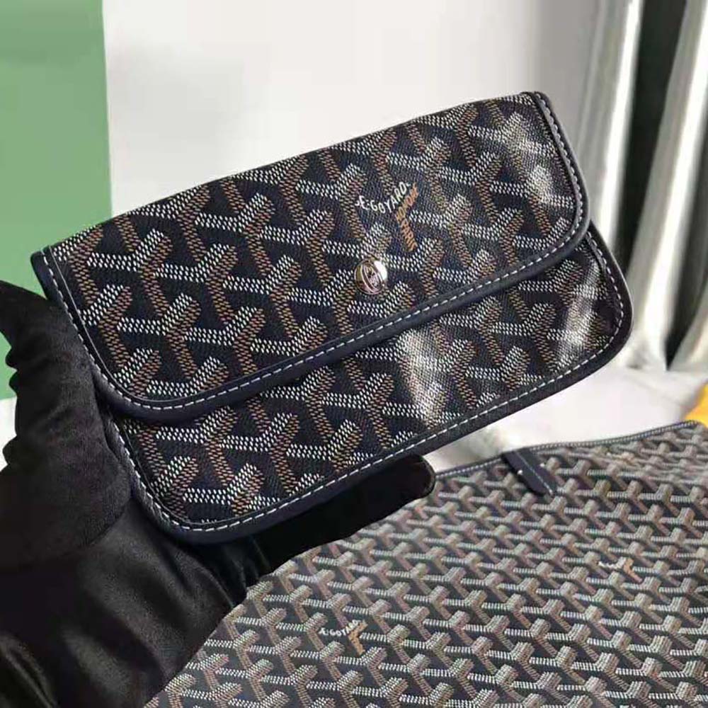 TÚI Goyard Women Sac Saint Louis GM in Goyardine Canvas & Chevroches Calfskin-Black