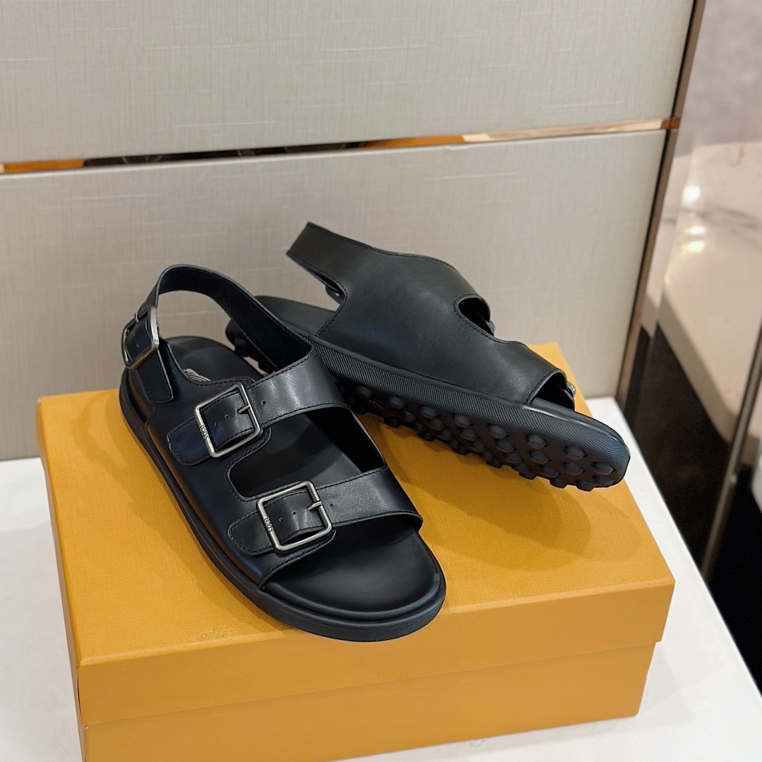 DÉP TOD'S LEATHER SLING BACK SLIPPER