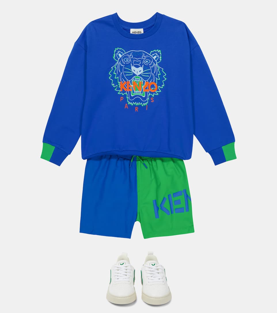 ÁO KENZO KIDS Logo cotton sweatshirt 9 -12 years