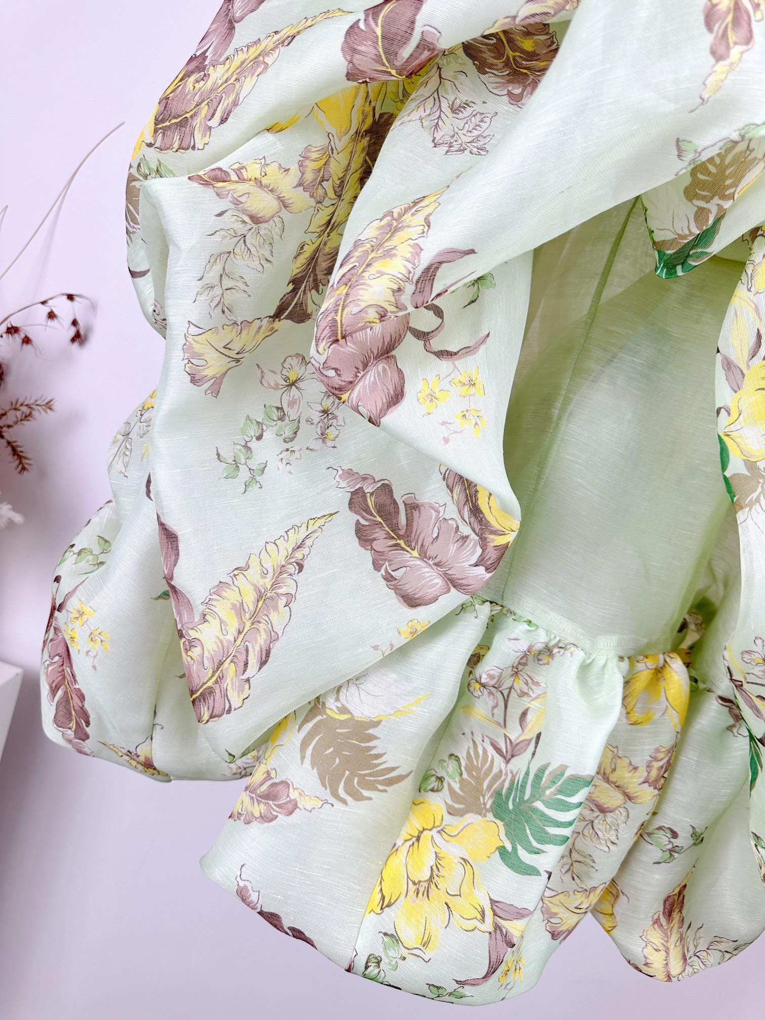 CHÂN VÁY ZIMMERMANN Flower Vintage High Classy