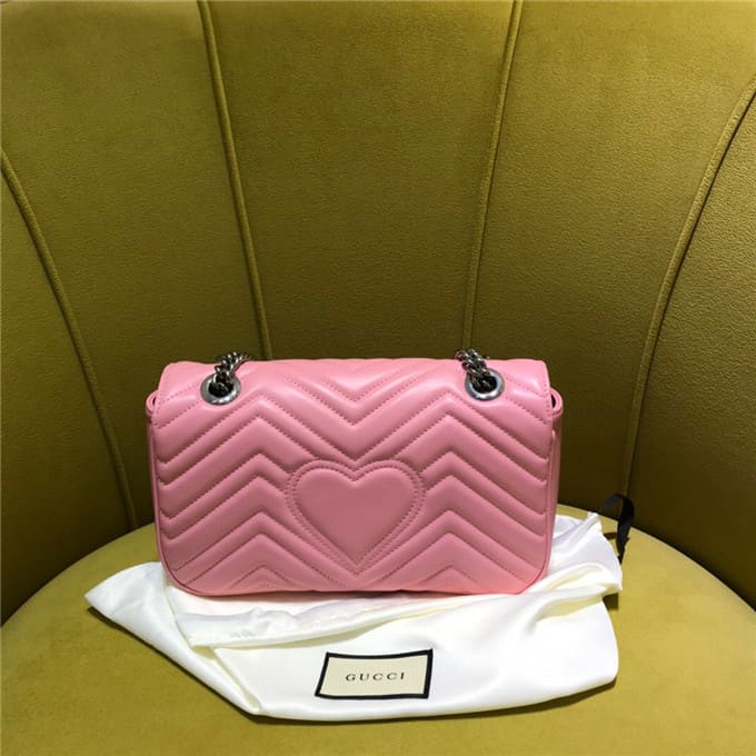TÚI Gucci GG marmont small shoulder bag pink Top Quality