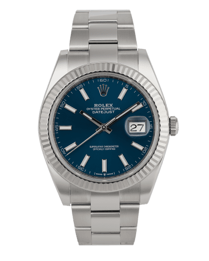 Đồng hồ Rolex Datejust Blue Dial mặt số màu xanh lam