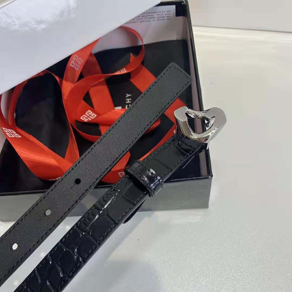 DÂY LƯNG Givenchy Women Reversible Belt in Leather with G Chain Buckle