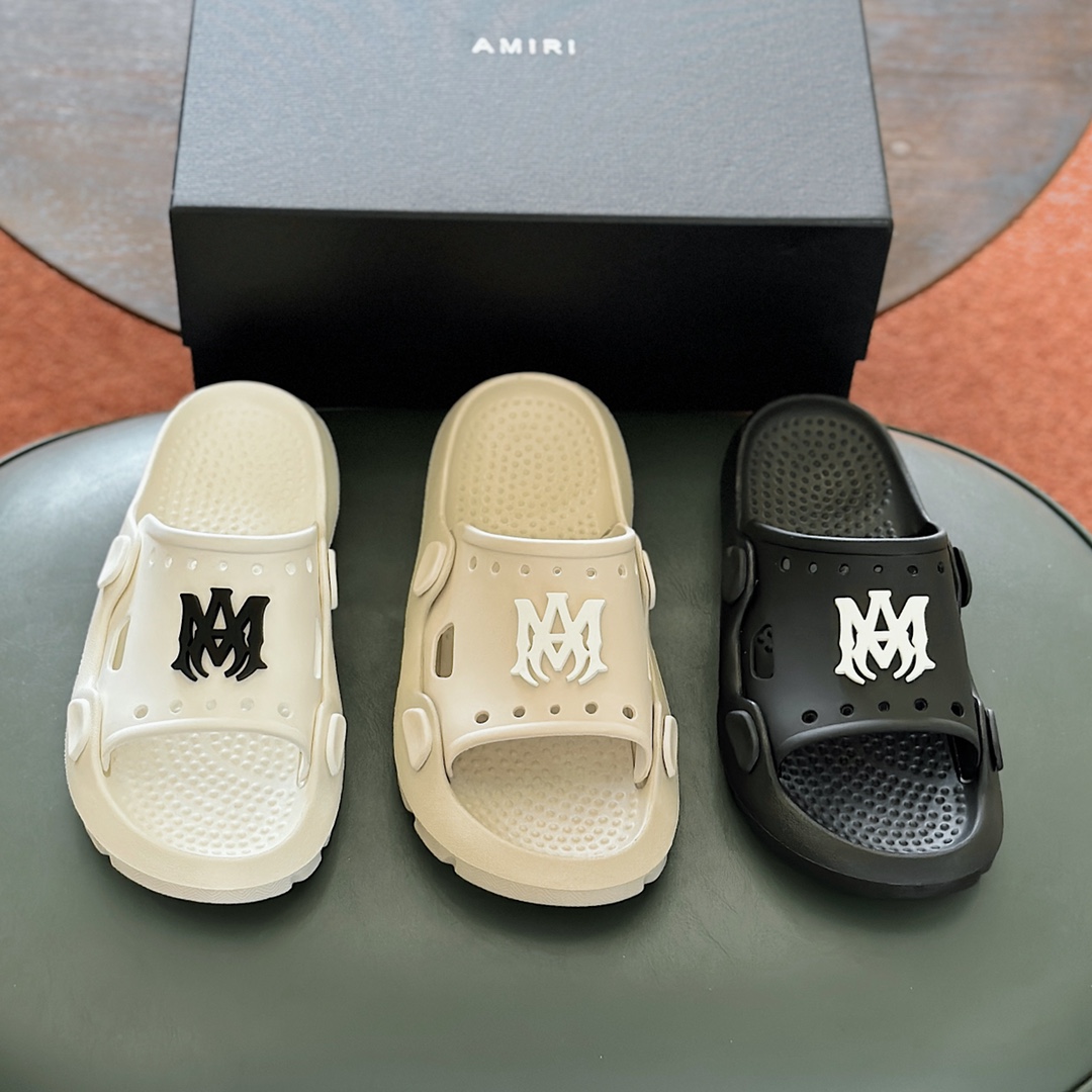 DÉP AMIRI AM LOGO SLIPPER