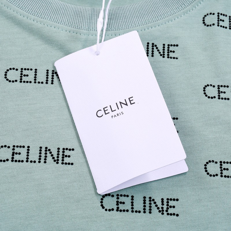 ÁO CELINE PARIS print cotton jersey T-shirt
