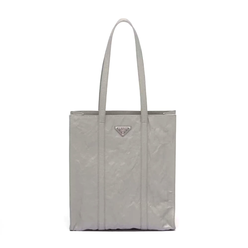 TÚI Prada Antique Nappa Leather Tote-Gray