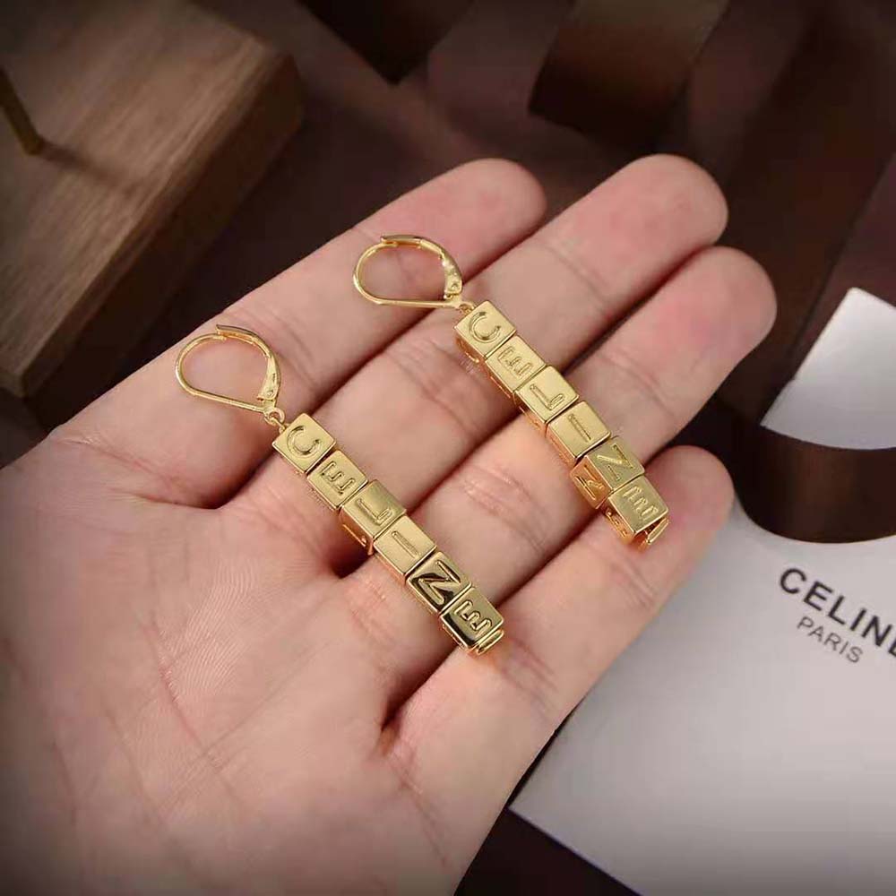 Bông tai Celine Women Earrings in Brass with Gold Finish