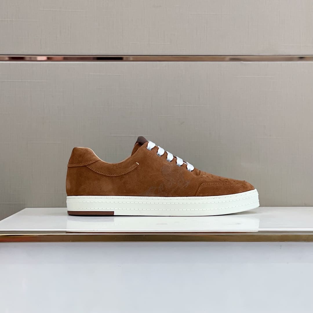 GIÀY BERLUTI SPORT SUEDE BROWN HANDMADE TOP QUALITY SHOES AAA
