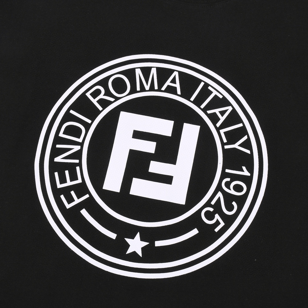 ÁO FENDI ROMA print cotton jersey T-shirt