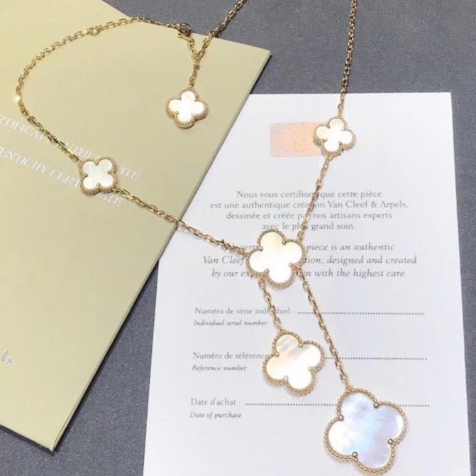 DÂY CHUYỀN VAN CLEEF & ARPELS ALHAMBRA M.O.P GOLD 18K YELLOW GOLD