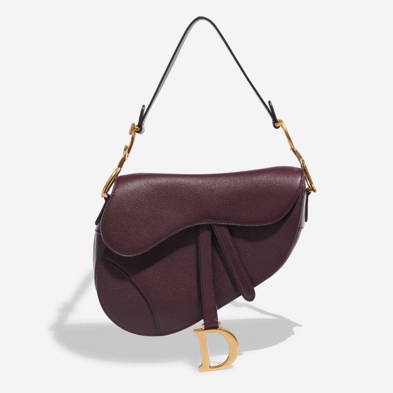 TÚI Dior Saddle Medium Calf Bordeaux
