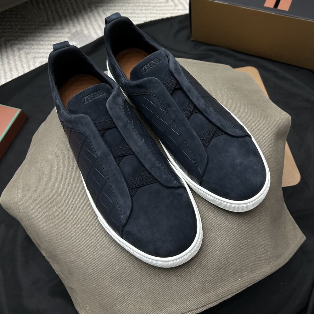 GIÀY ERMENEGILDO ZEGNA TRIPLE STITCH CROCODILE TOP QUALITY SHOES AAA