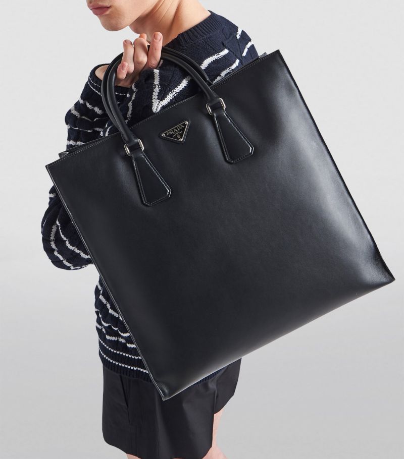 TÚI PRADA  Leather Tote Bag