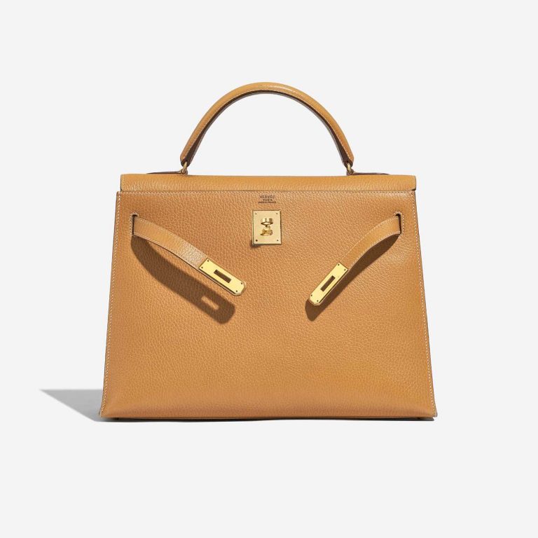 TÚI Hermès Kelly 32 Ardennes Moutarde Gold Buckle khóa vàng