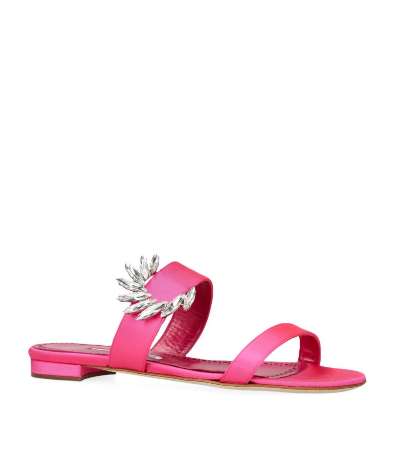 GIÀY MANOLO BLAHNIK Crystal-Embellished Chivela Sandals