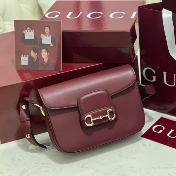 TÚI GUCCI GG HORSEBIT RED WINE TOP QUALITY
