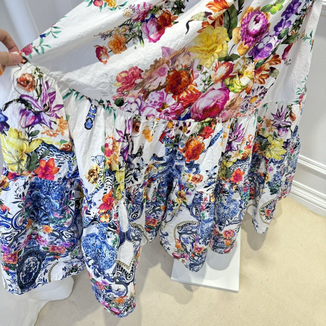 VÁY CAMILLA V NECK DIAMOND BUTTERFLY MID DRESS High Classy