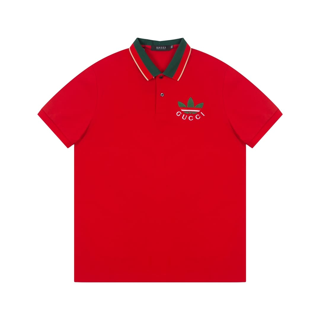 ÁO GUCCI X ADIDAS POLO SHIRT RED MÀU ĐỎ
