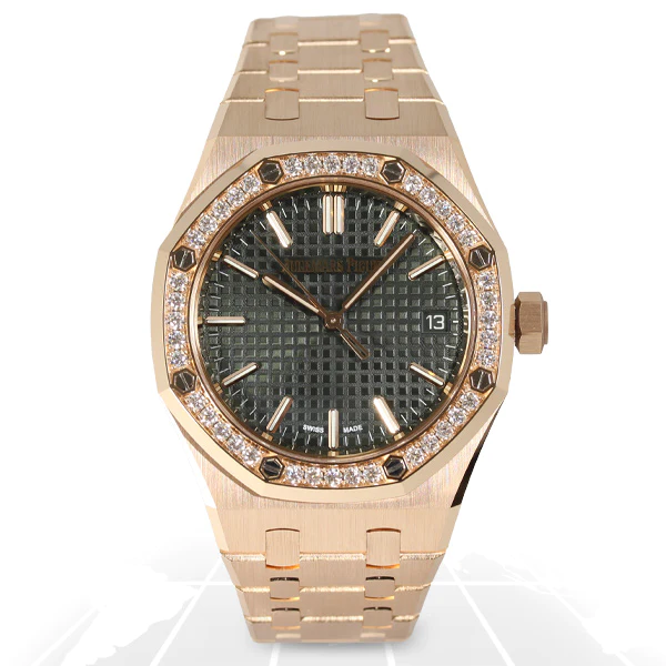 Đồng hồ Ademars Piguet Royal Oak 50TH ANNIVERSARY bản kỉ niệm mặt số màu xám
