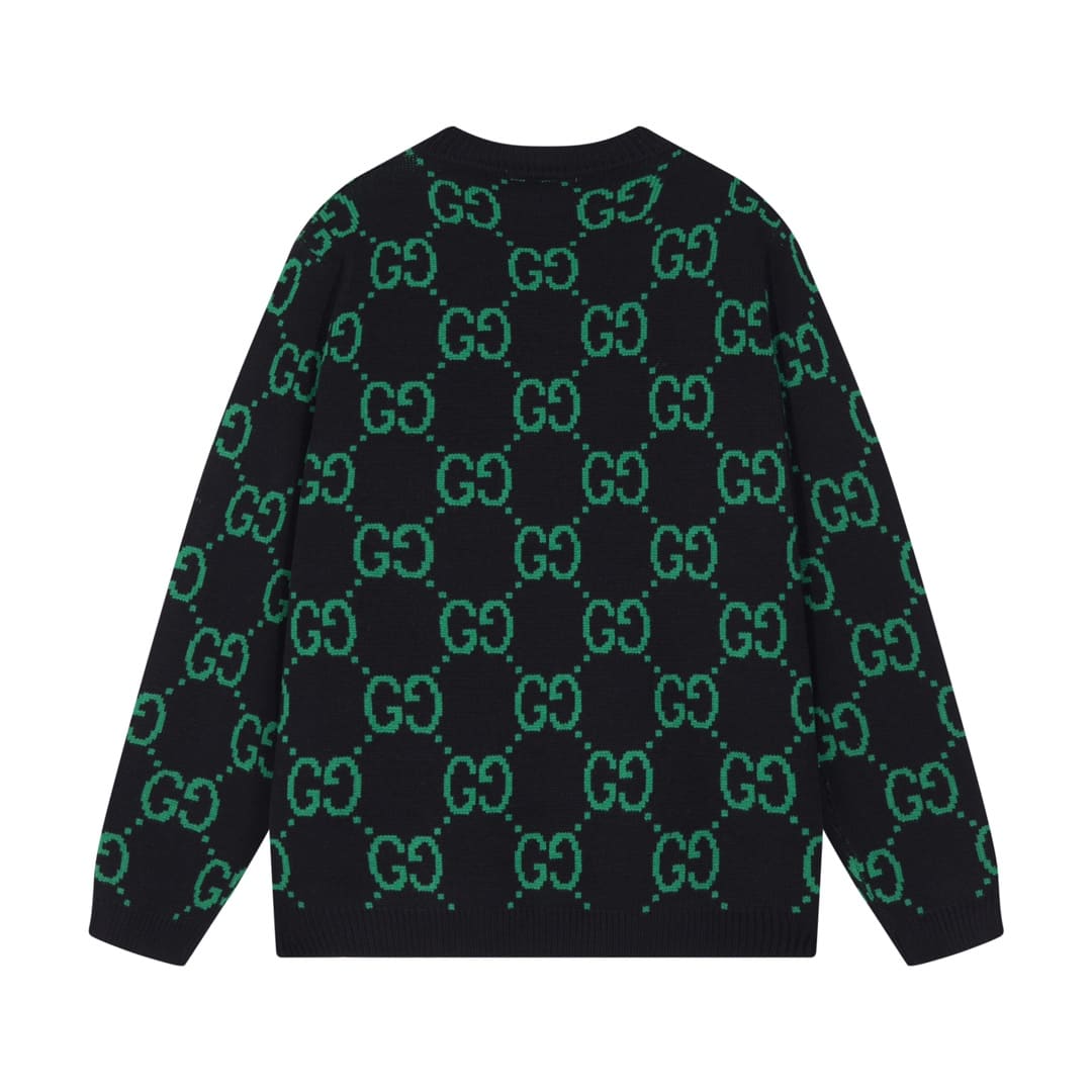 ÁO Gucci GG Sewing Green Sweater Unisex
