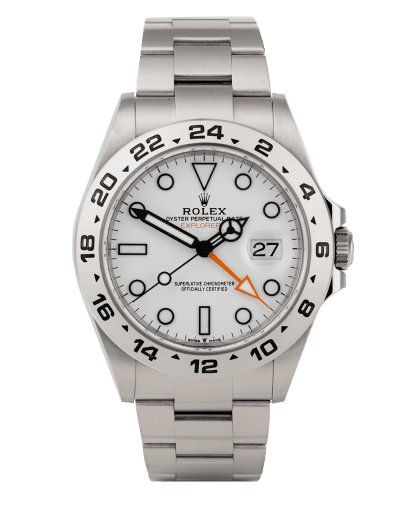 Đồng hồ Rolex Explorer II White Dial mặt số trắng
