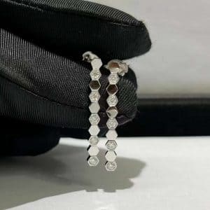 Bông tai Chaumet Bee My Love Giọt Kim Cương vàng trắng 18K