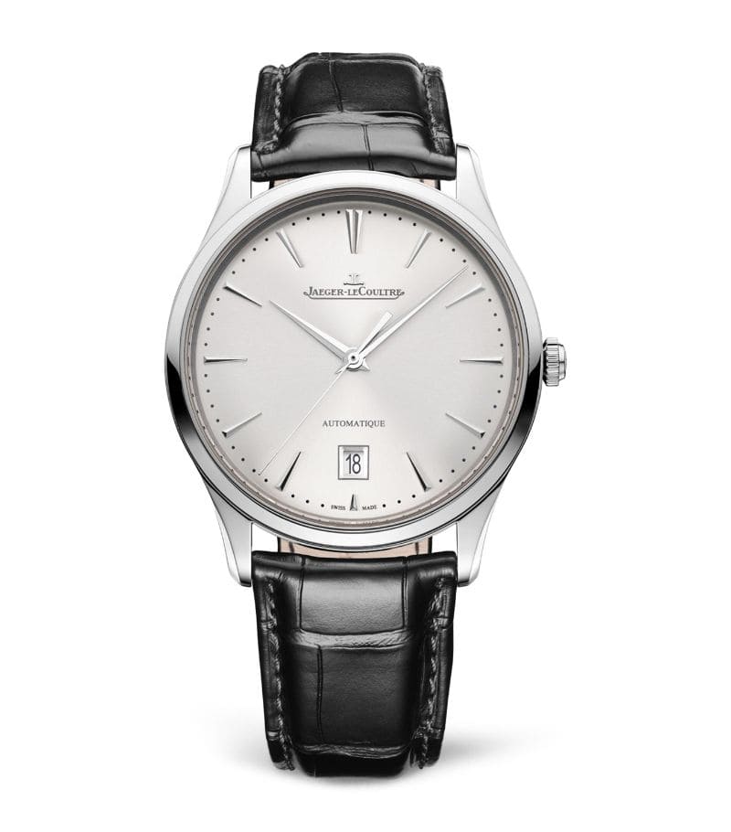 Đồng hồ Jaeger-LeCoultre Rose Gold Master Ultra Thin Date Watch 39mm mặt số màu trắng