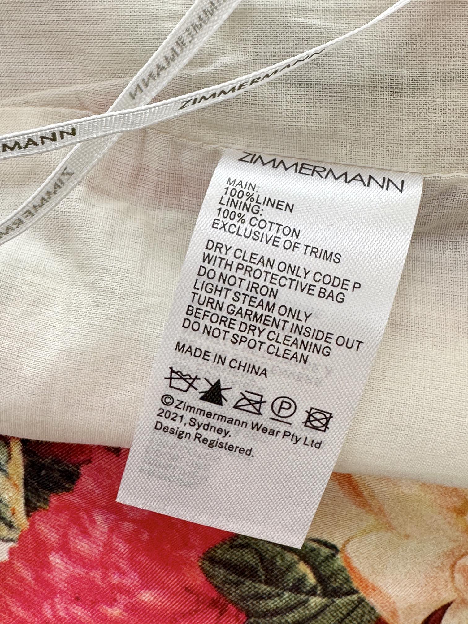 QUẦN ZIMMERMANN Flower Vintage Dress