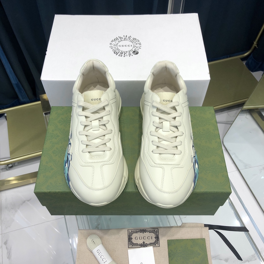 GIÀY GUCCI RHYTON GG ITALIA SNEAKERS SHOES UNISEX