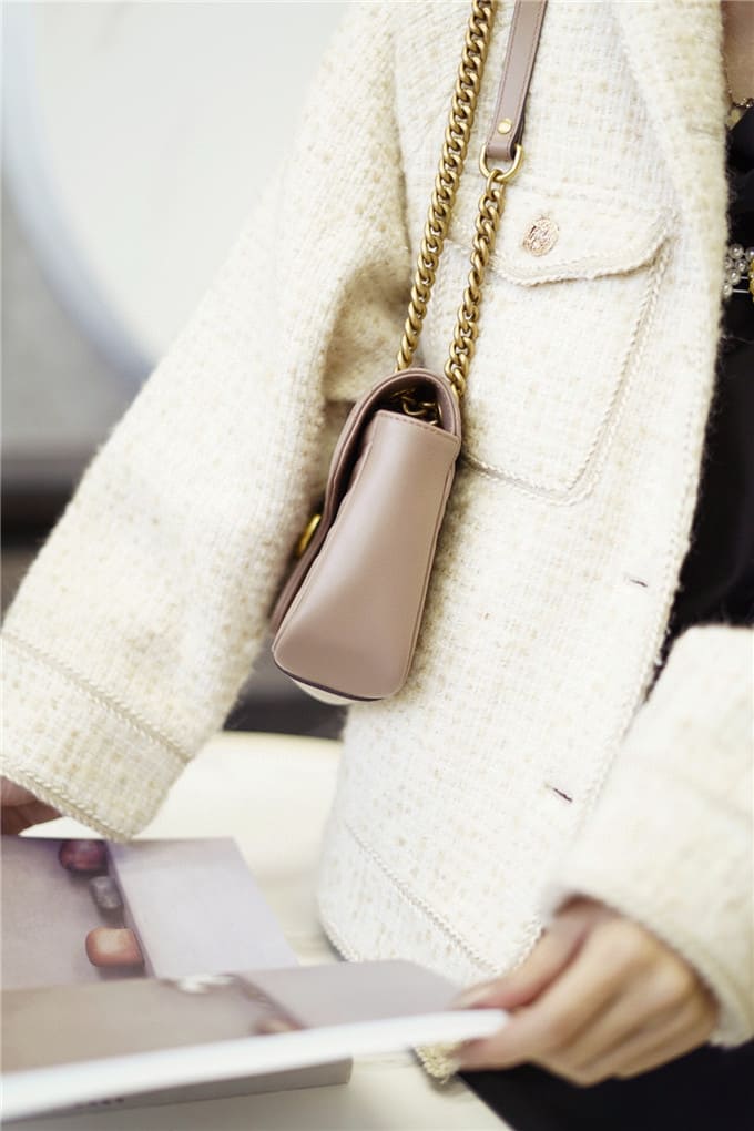TÚI Gucci Marmont small matelasse shoulder bag beige Top Quality