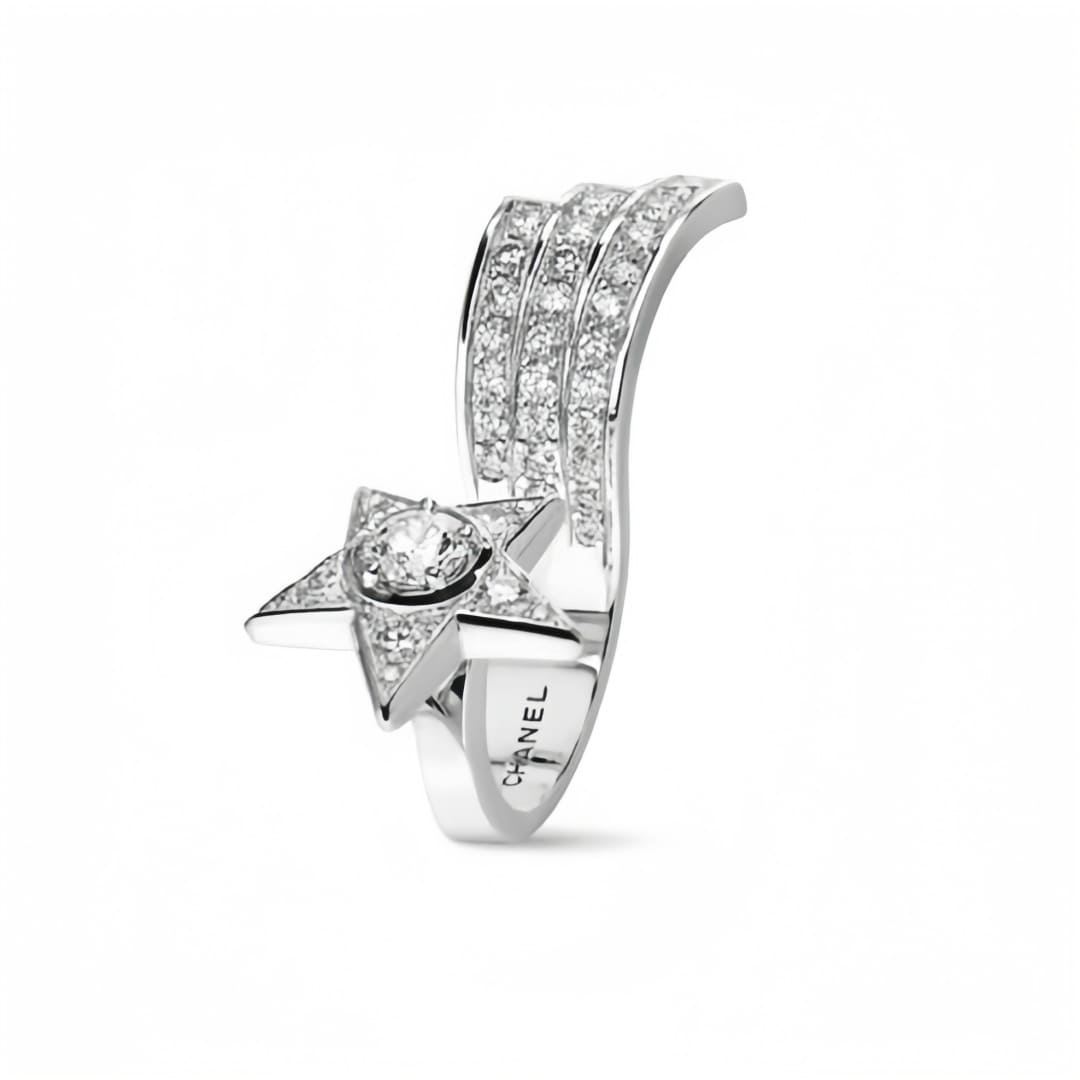 NHẪN CHANEL COMETE HỞ HÌNH NGÔI SAO CHỔI