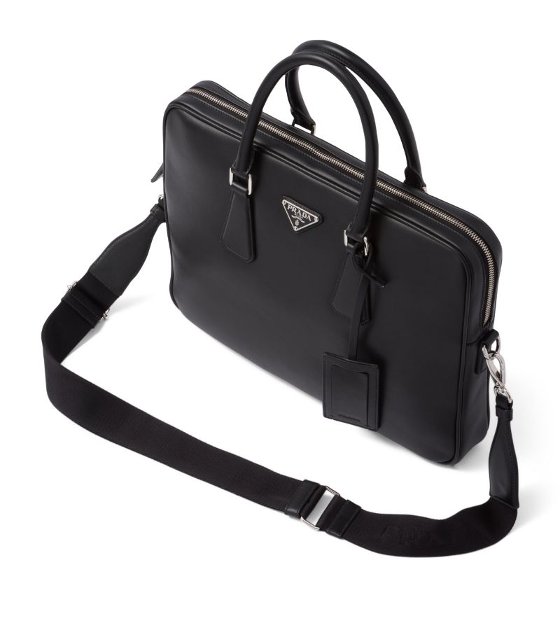TÚI PRADA  Leather Triangle Briefcase