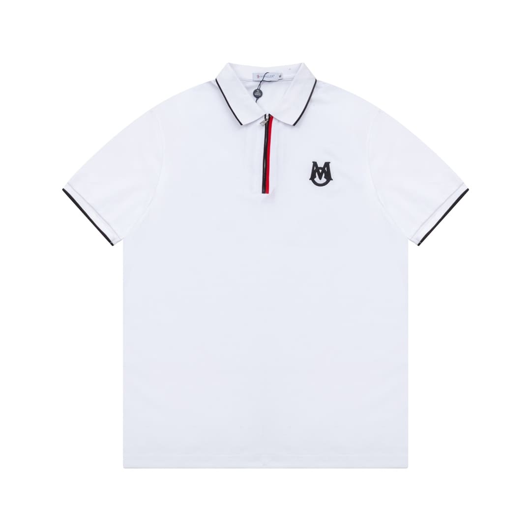ÁO MONCLER POLO SHIRT WHITE MÀU TRẮNG