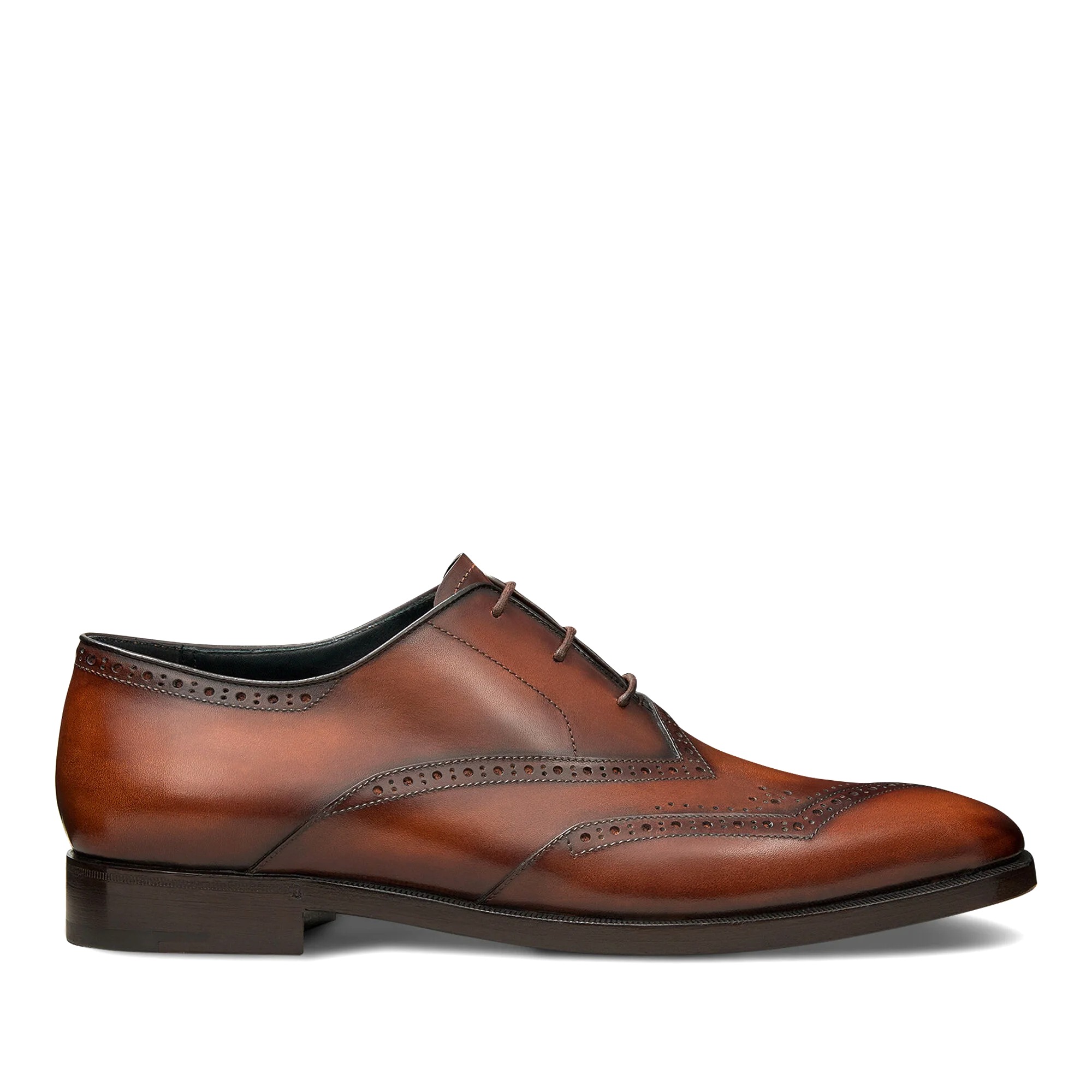 GIÀY BERLUTI Scars Démesure Scritto Leather Oxford Brun
