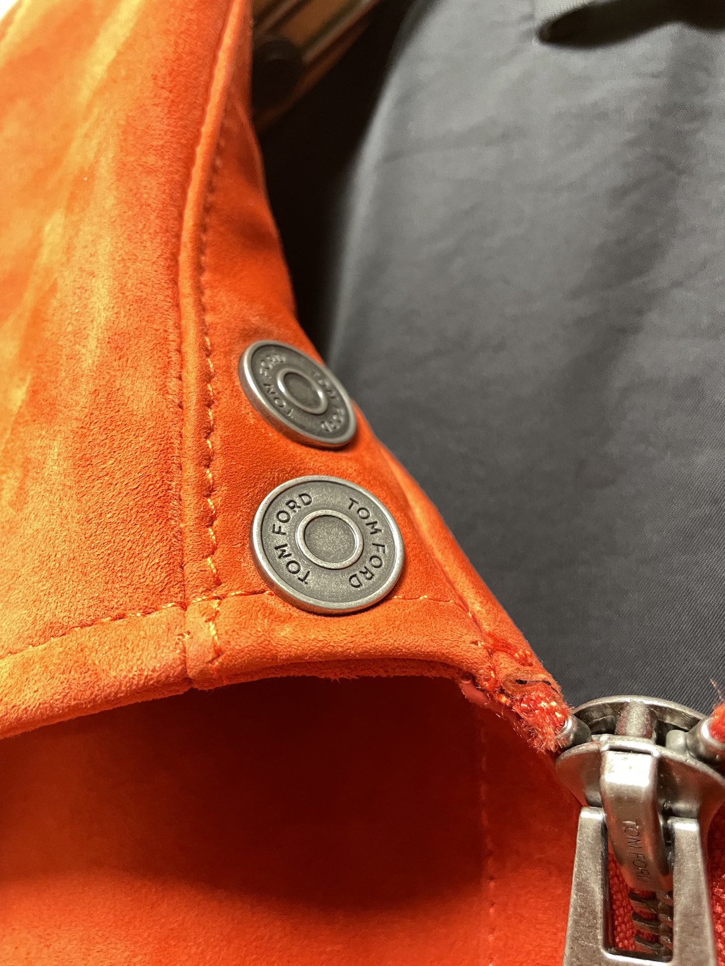 ÁO TOM FORD SUEDE LEATHER JACKET