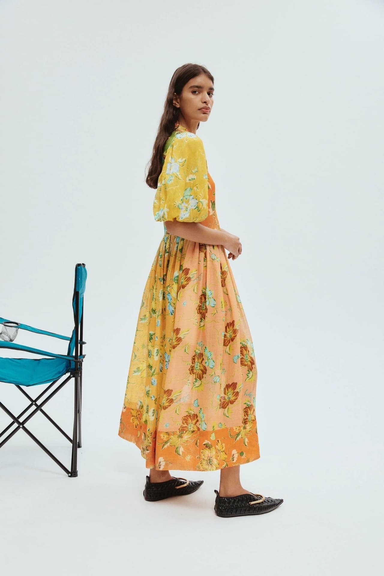 VÁY ALEMAIS RAMIE COLORBLOCK IN COTTON High Classy