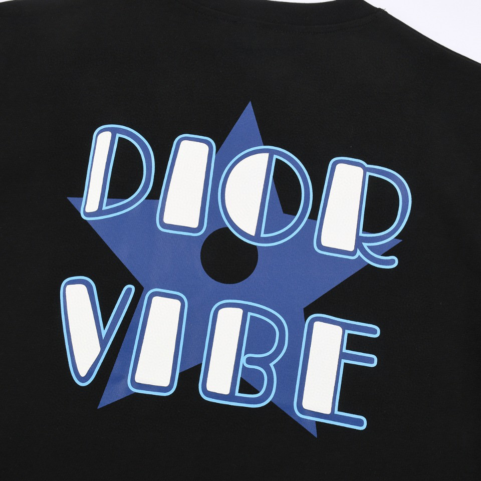 ÁO CHRISTIAN DIOR DIOR VIBE print cotton jersey T-shirt