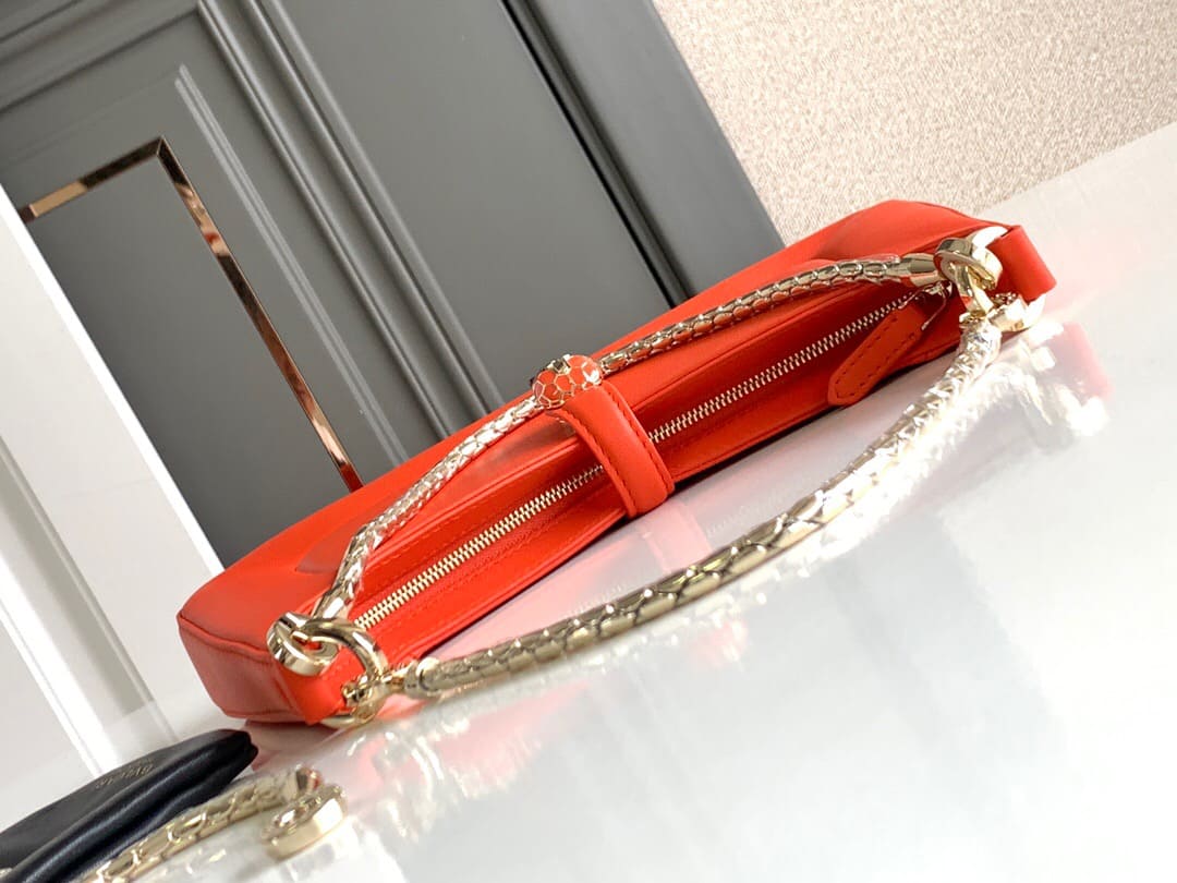 TÚI BVLGARI SERPENTI CALFSKIN ORANGE